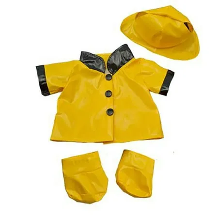 Rain Slicker w/Hat & Boots Teddy Bear Clothes Fits Most 14 -18 Build-A-Bear & Make Your Own Stuffed Animals