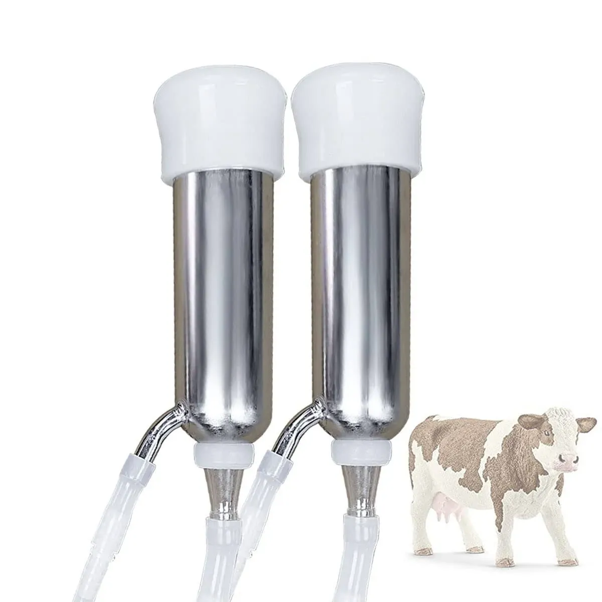 Milking Machine Accessory Double Head Teat Cup, Standard Size (φ25mm, for Cow)