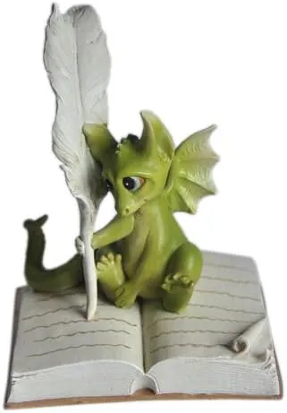 Top Collection Enchanted Story Fairy Garden Dragon Writing Outdoor Statue