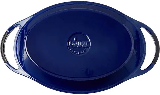 Lodge Oval casserole, 2 Quart, Blue