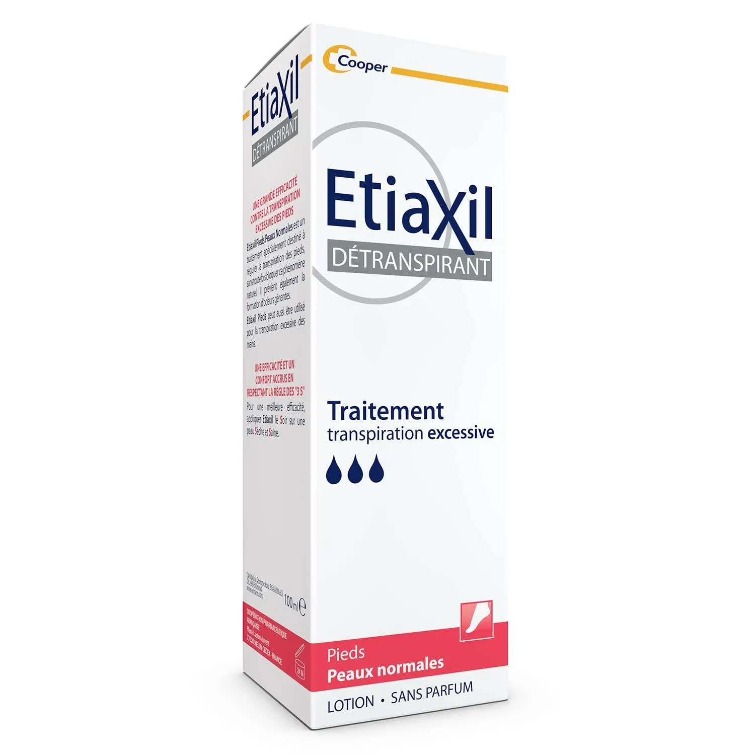 Etiaxil Excessive Feet Perspiration Treatment Normal Skin 100ml