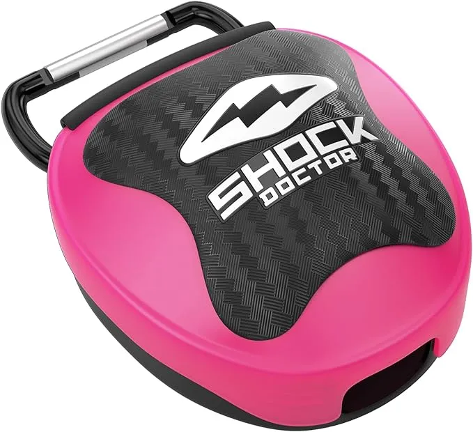 Shock Doctor Ventilated Mouth Guard Case, Universal Storage for Adult & Youth Sizes