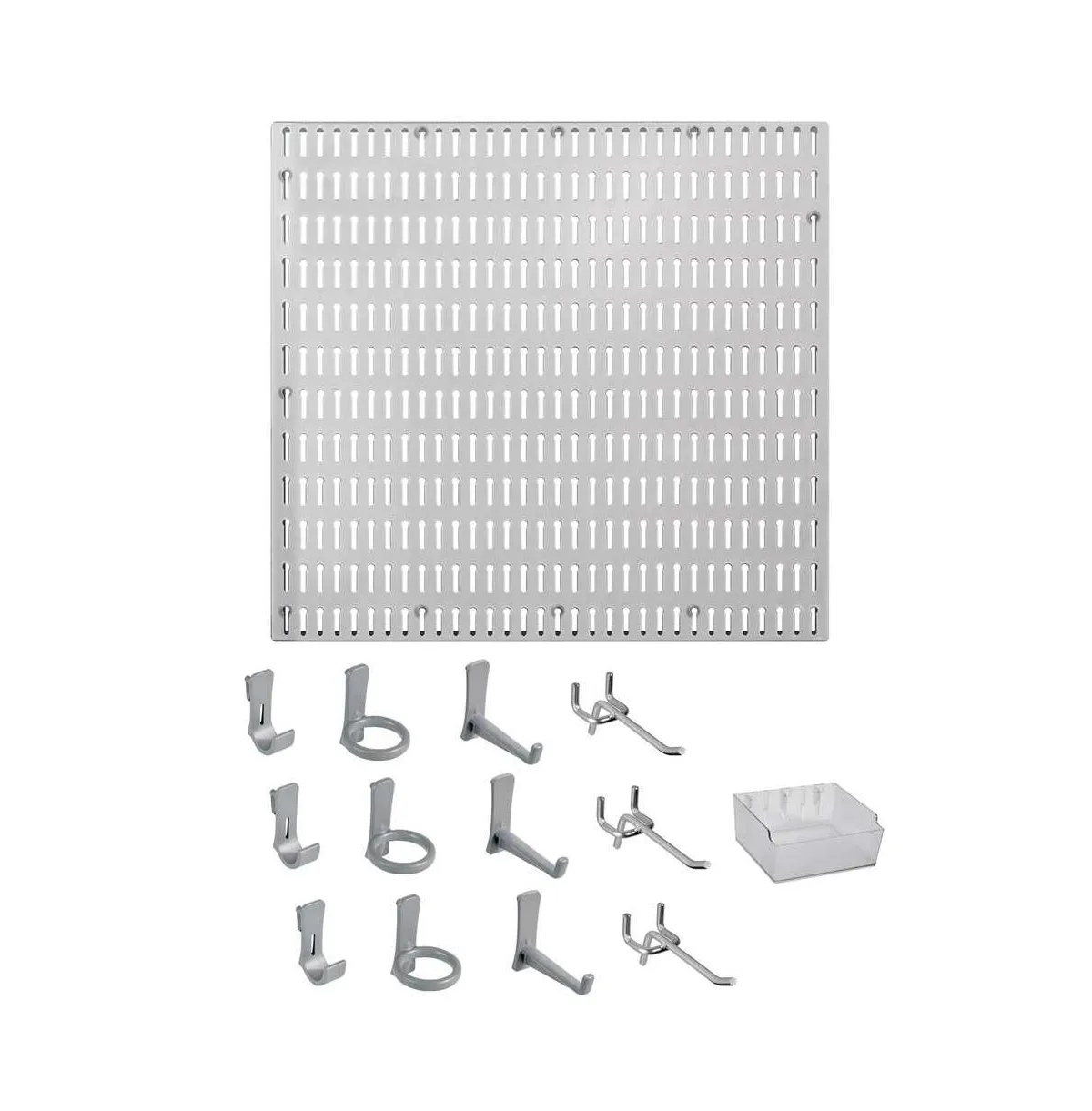 14 Piece Garage Organizer Wall Storage System with Pegboard, Hooks and Hangers