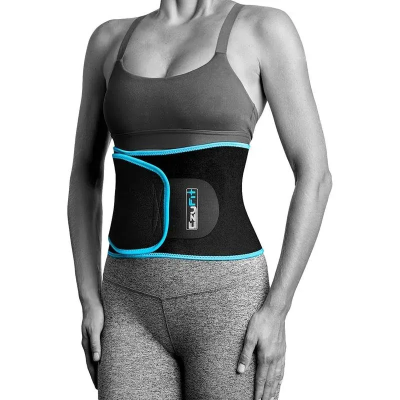 EzyFit Waist Trimmer Premium Exercise Workout Ab Belt for Women,Men Fits 24&#034;-42&#034;