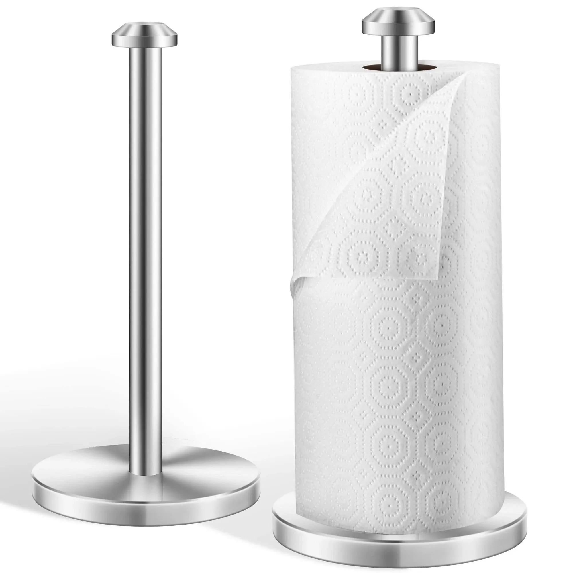 2 Pack Stainless Steel Paper Towel Holderpaper Towel Holder Countertopstan<wbr/>ding P