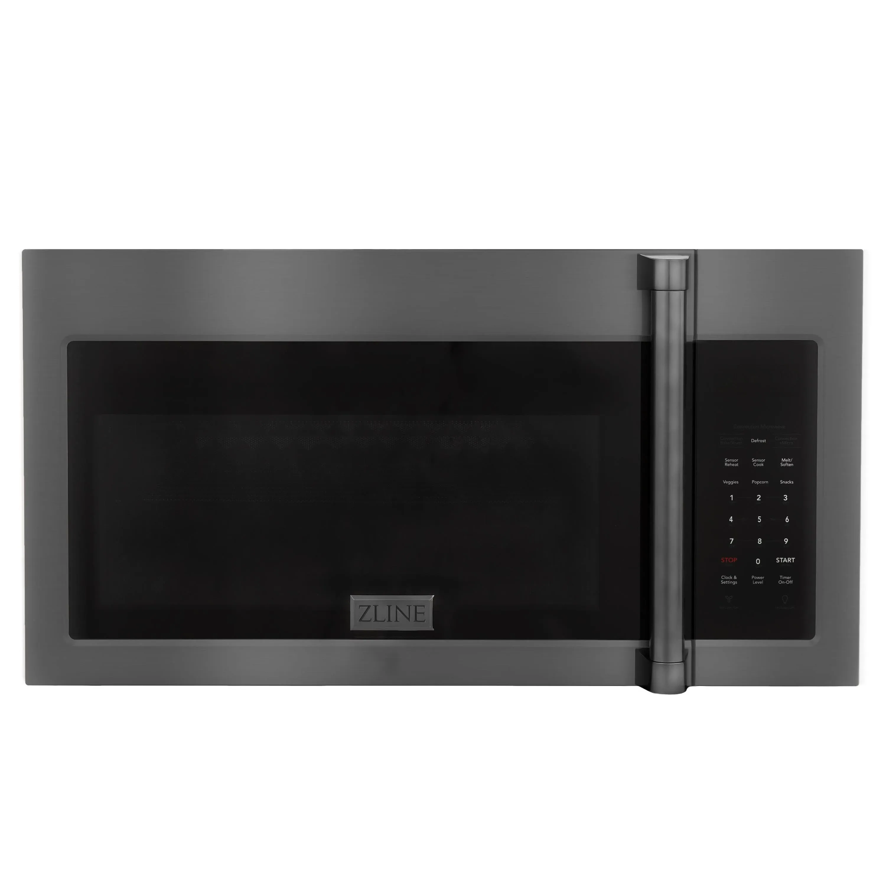 ZLINE Over The Range Microwave Oven in Black Stainless Steel with Traditional Handle (MWO-OTR-H-30-BS)