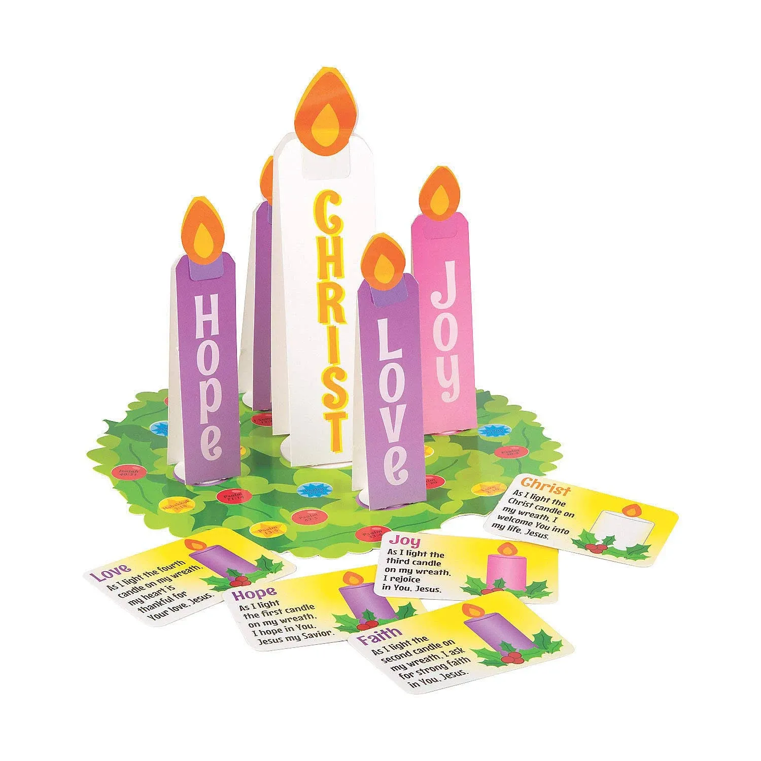 Fun Express Advent Calendar with Stickers Craft Kits