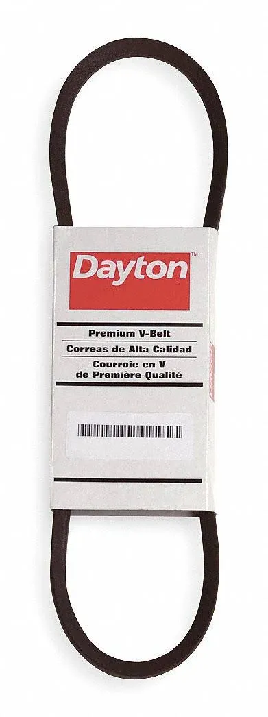 Dayton V-Belt,3L440,4<wbr/>4in 3L440 Dayton 3L440 190735290781 Fabric Cover, Rubber