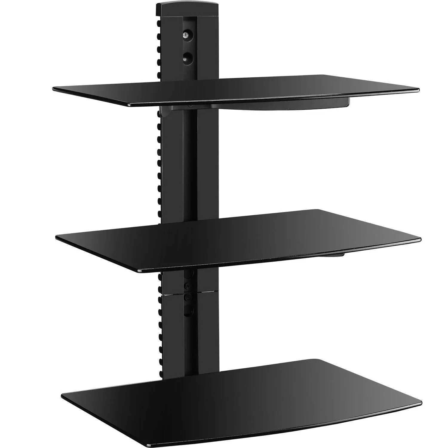 Wali Floating Wall Mounted Shelf with Strengthened Tempered Glasses for DVD