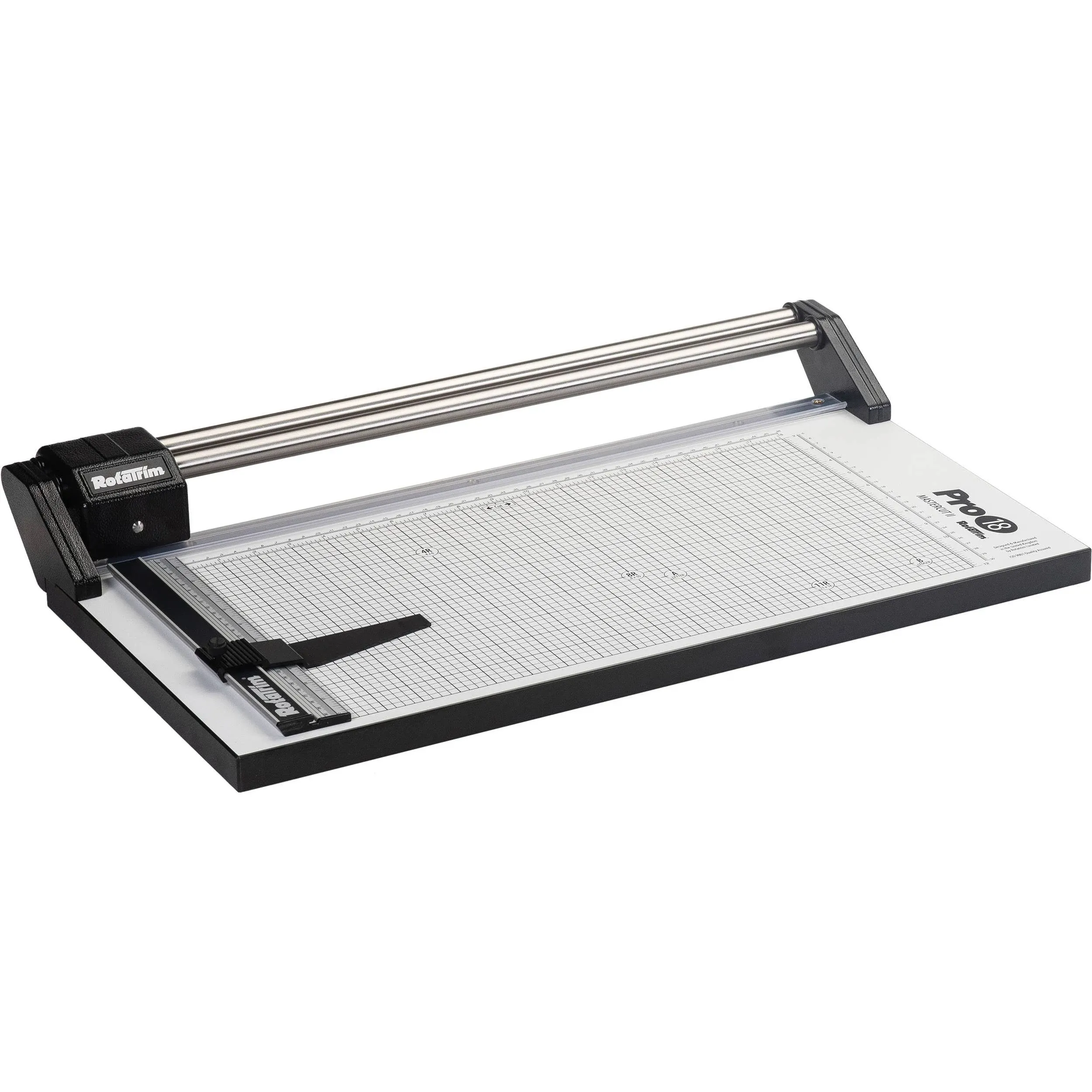 Rotatrim Pro 18 Inch Cut Professional Paper Cutter/Trimmer Precision Rotary Trimmer with Self-Sharpening Precision Steel Blades & Twin Stainless Steel Guide Rails (RCPRO18i)