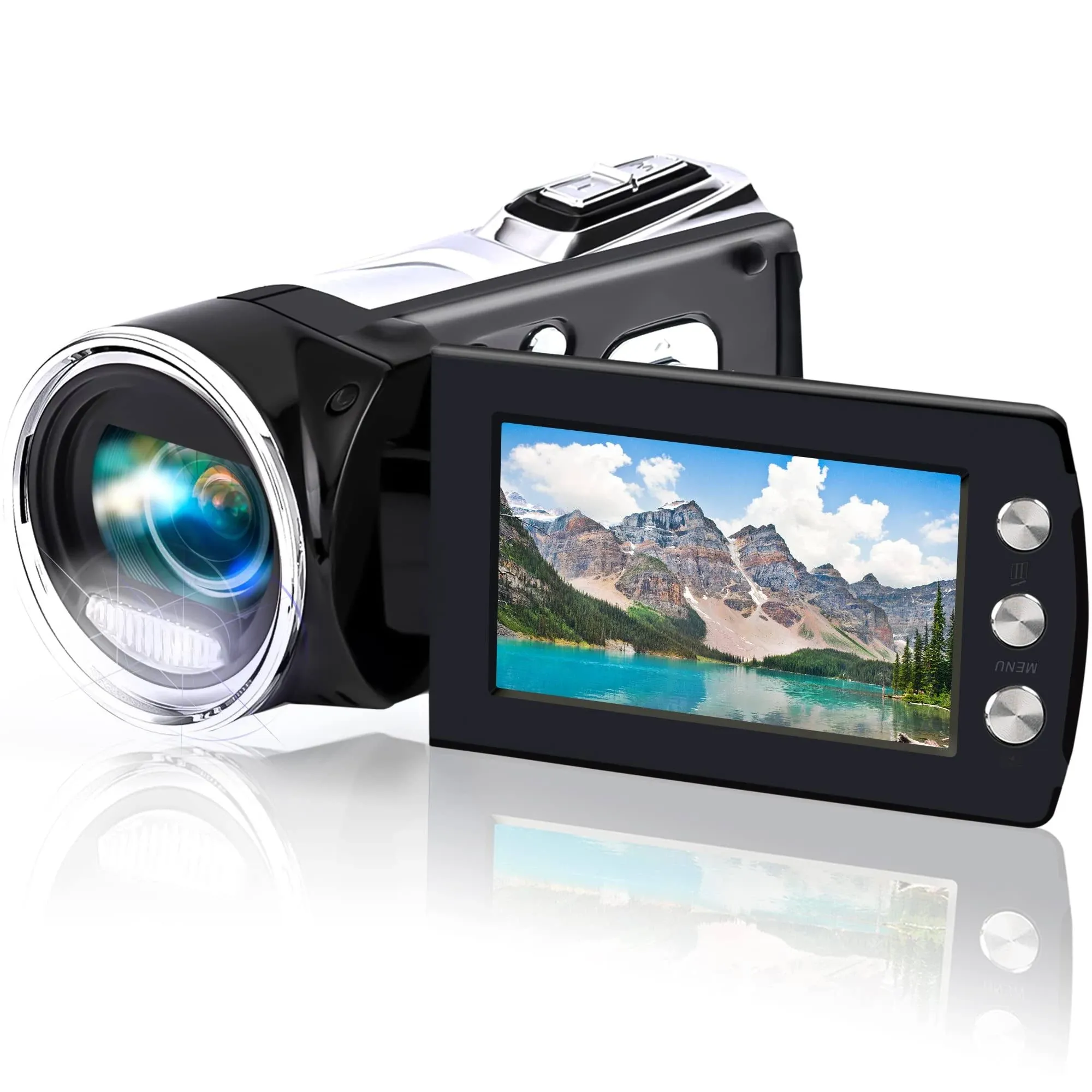 Video Camera Camcorder Full HD 1080p 30FPS 24.0MP Vlogging Camera for Youtube ...