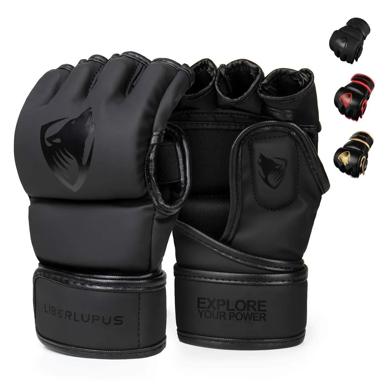 Liberlupus Guantes Mma Para Hombres Y Mujeres, Guantes Para