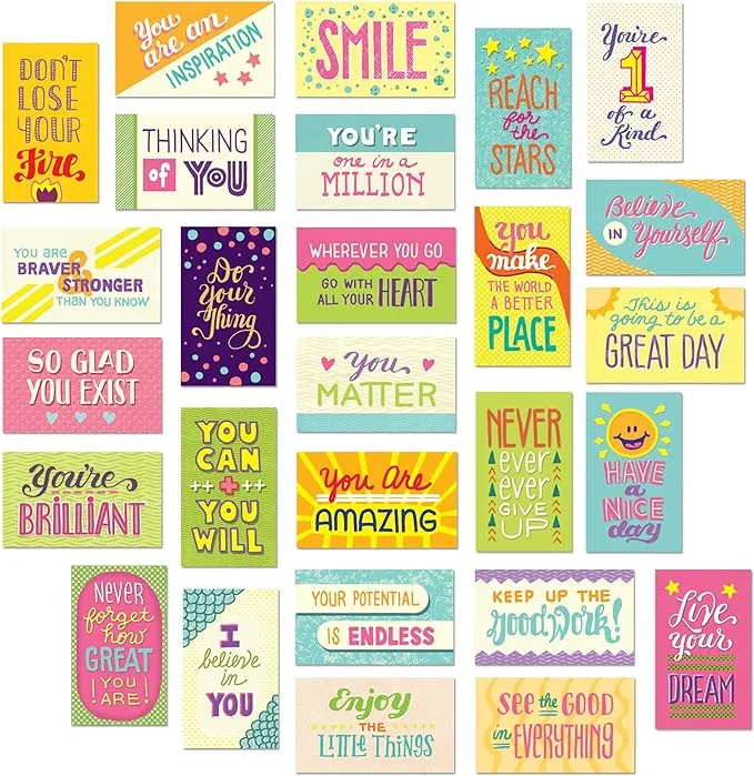 Youngever Motivational Quote Cards