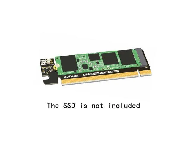 2018 Riser M.2 NVME key M to PCI-e x16 Adapter Card, M-Key pcie 4x to 16x extender Cards PCI-E 3.0 for M.2 NVMe SSD R43A