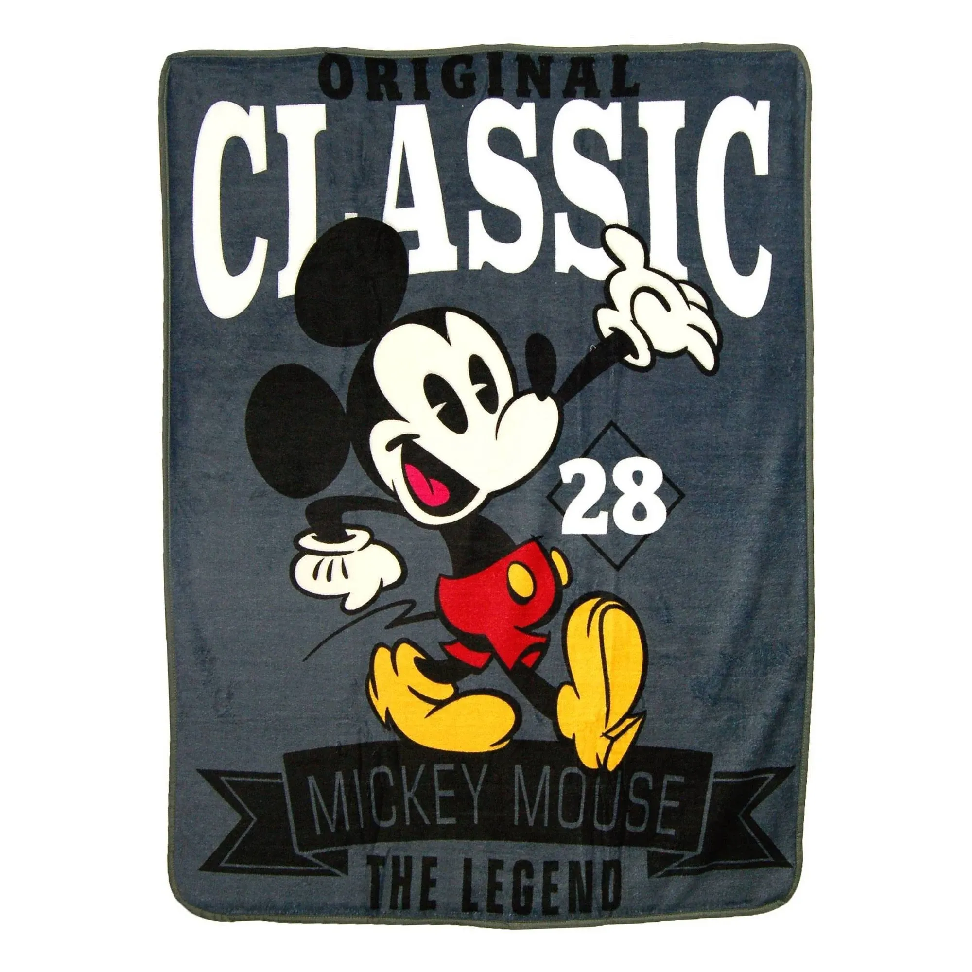 Disney's Mickey Mouse, "A Classic" Micro Raschel Throw Blanket, 46" x 60", Multi Color