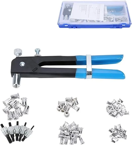 Threaded Rivet Nut Setter Insert Tool Kit 86pcs Hand Riveter Rivnut Nutsert Riveting Set M3/M4/M5/M6/M8