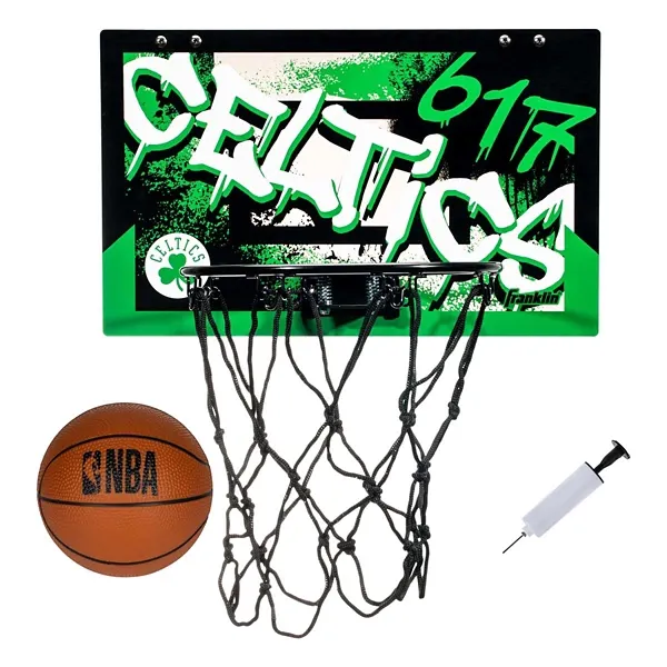 Franklin Sports NBA Boston Celtics Over the Door Basketball Hoop