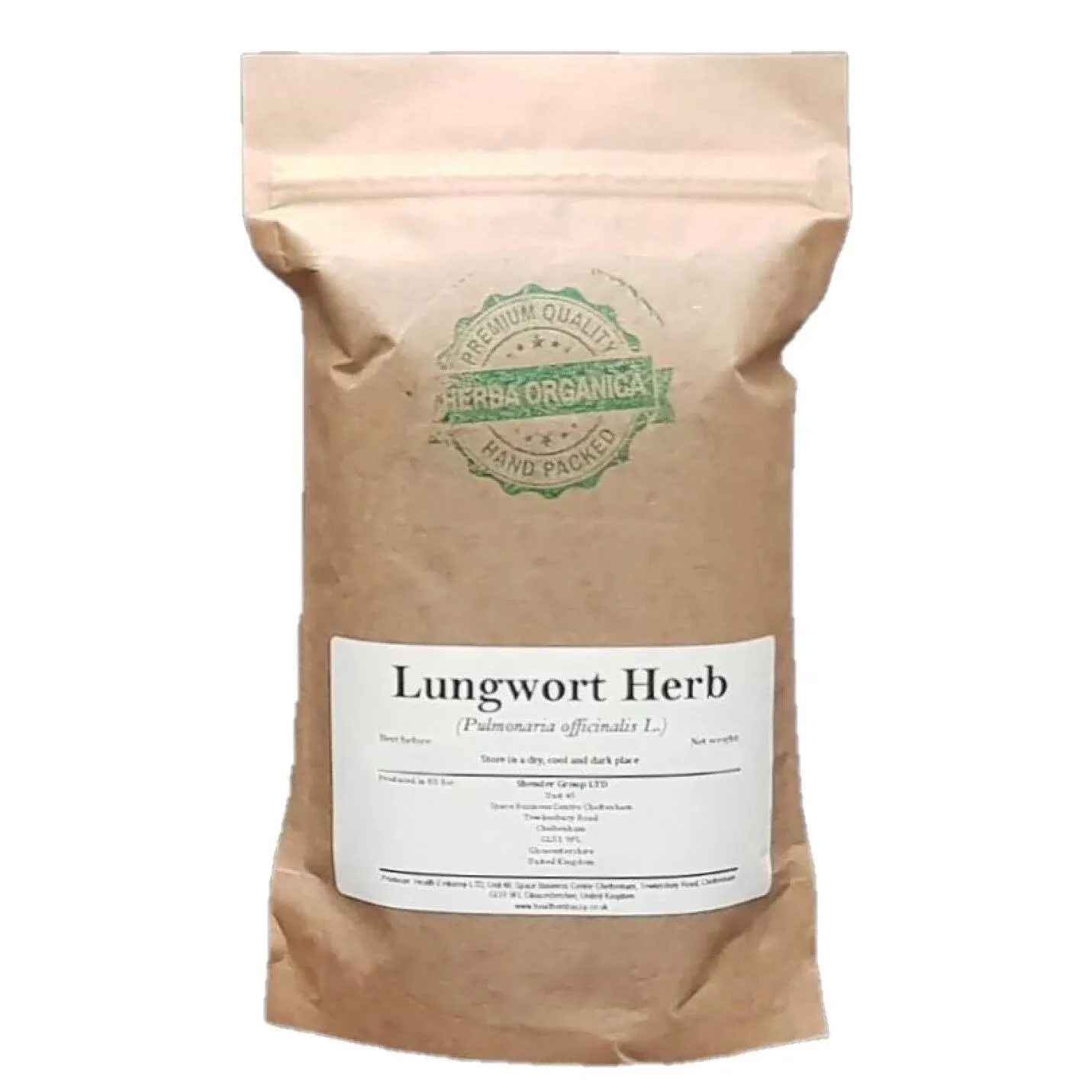 Herba Organica - Lungwort Herb - Pulmonaria Officinalis L - Common Lungwort (100g)