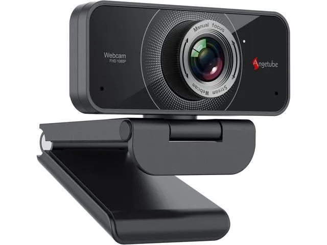 Angetube 1080P Webcam with Microphone - USB Computer Camera for Laptop/Desktop/Mac - HD PC Web Cam for Zoom/Skype/Teams/Xbox, Streaming Video.