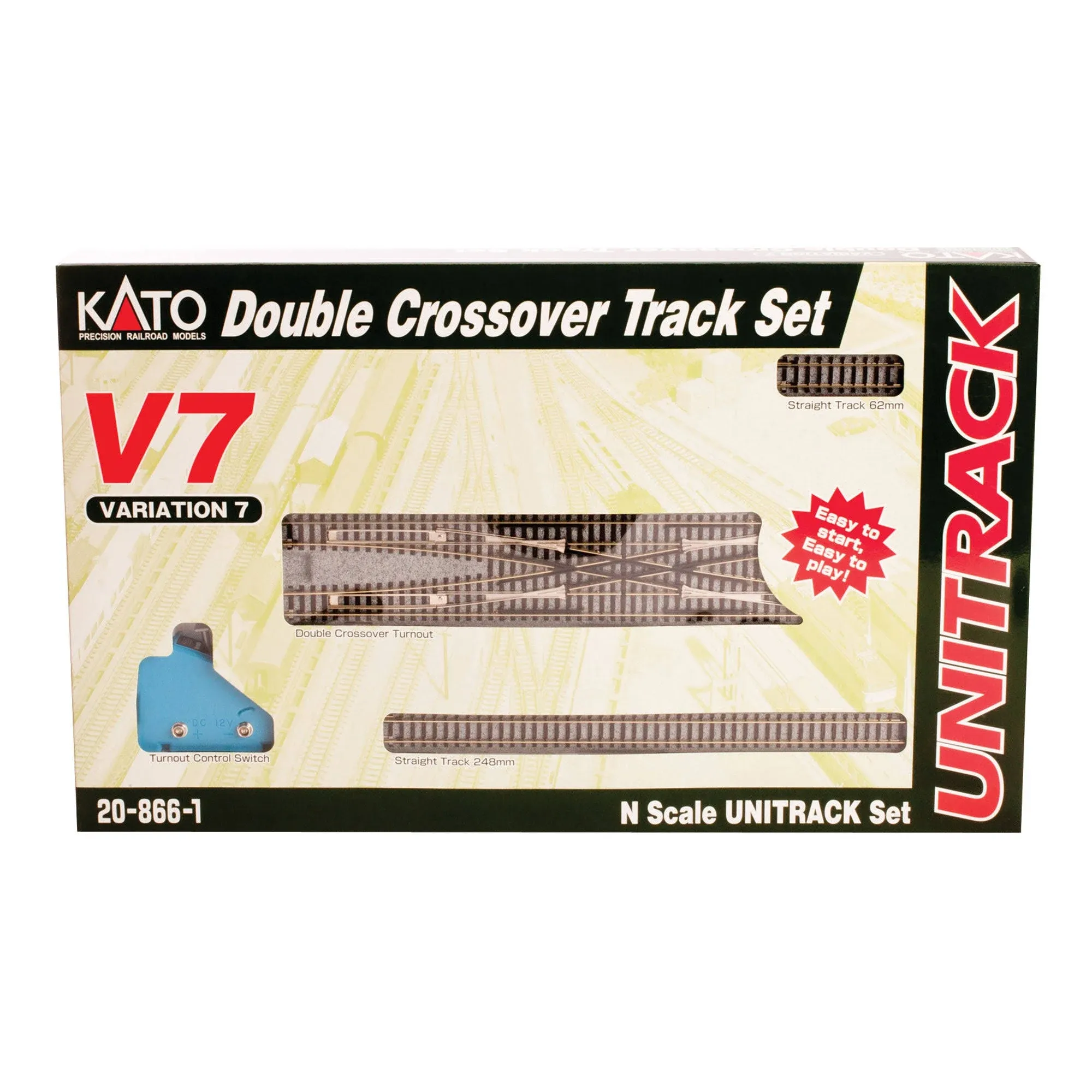 Kato N V7 Double Crossover Track Set