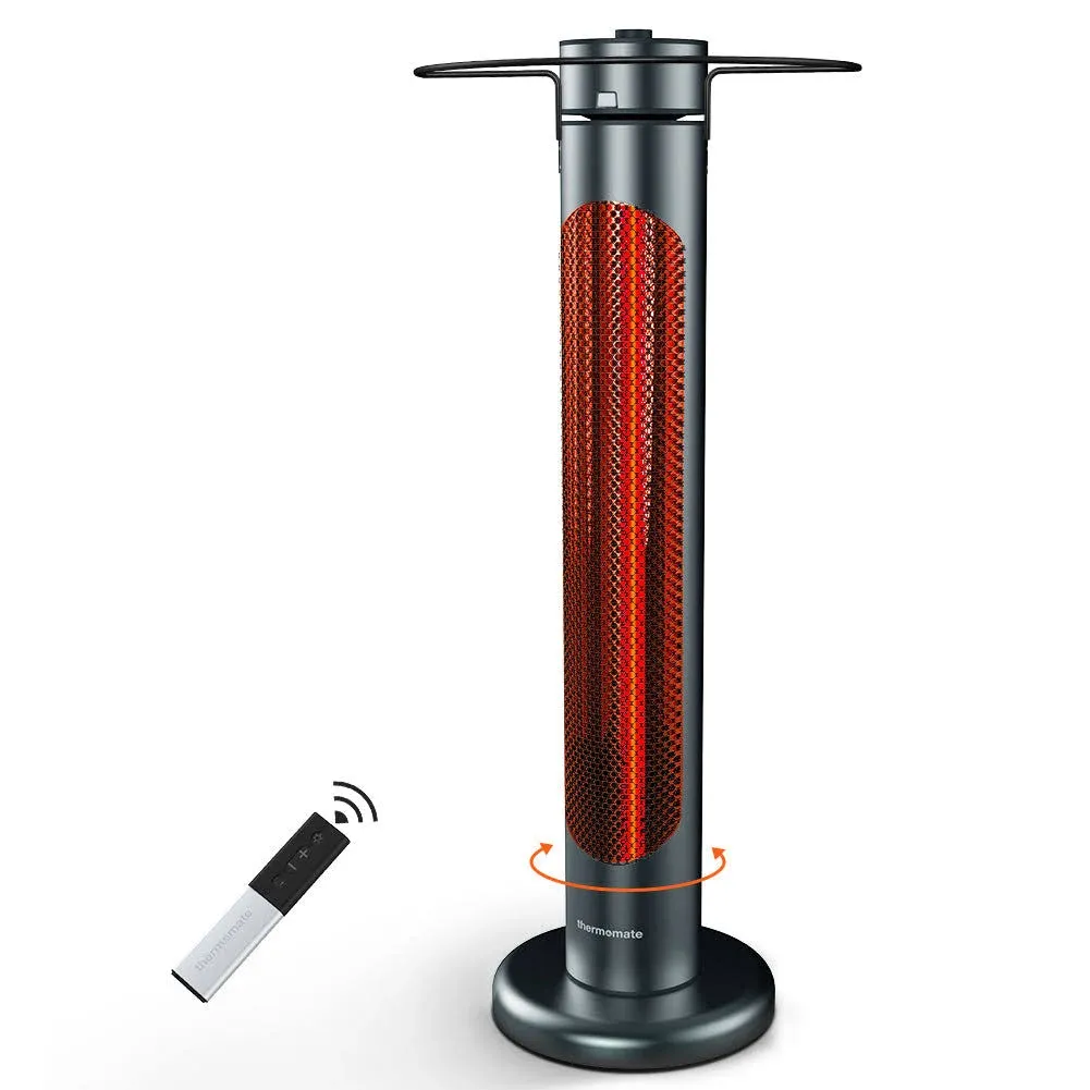 thermomate 1500W Infrared Patio Heater: Efficient, Adjustable Heat, Safe, Easy ...