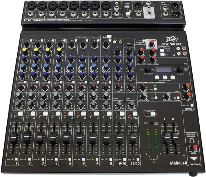 Peavey PV 14 BT 14 Channel Compact Mixer with Bluetooth