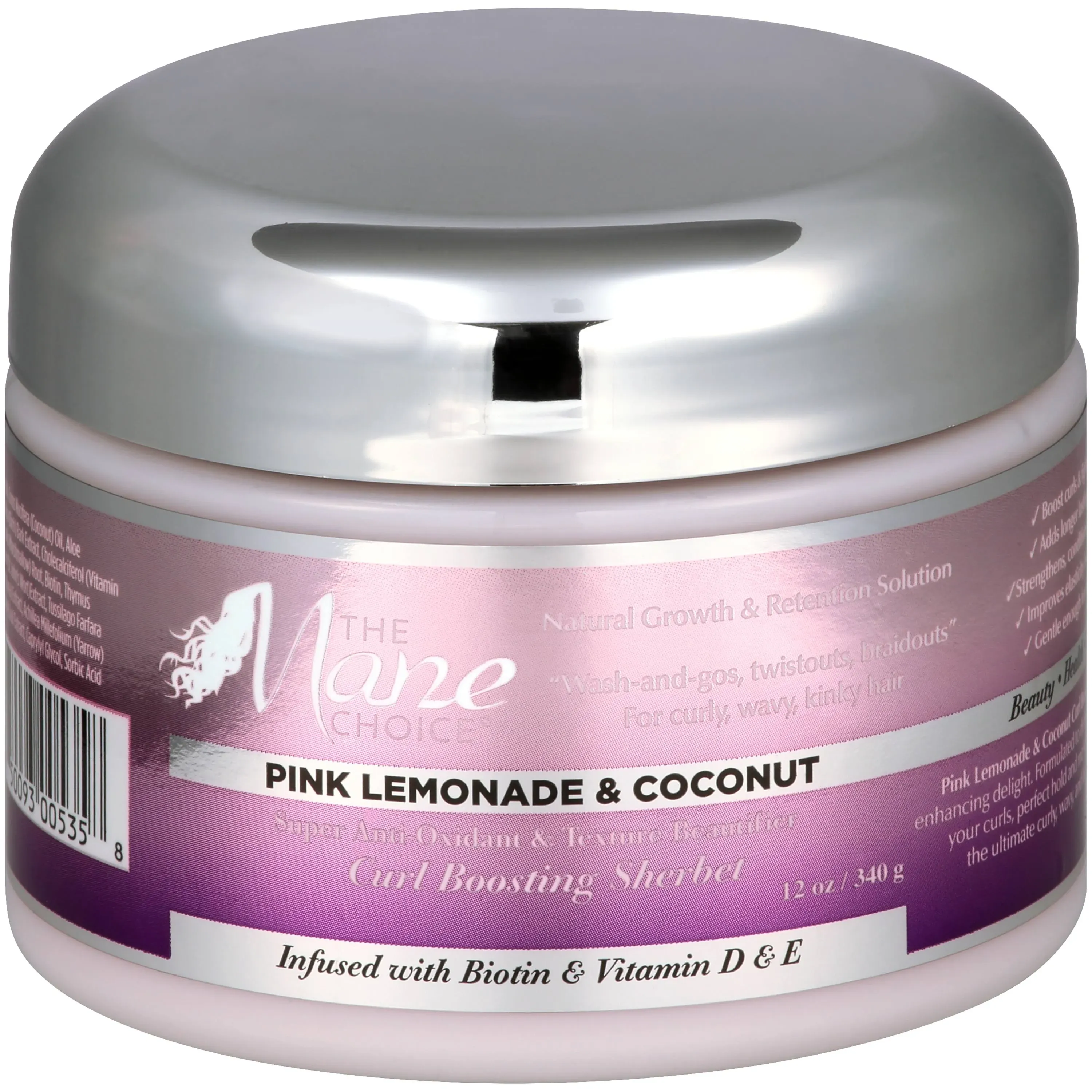 The Mane Choice Sherbet, Curl Boosting, Pink Lemonade & Coconut - 12 oz