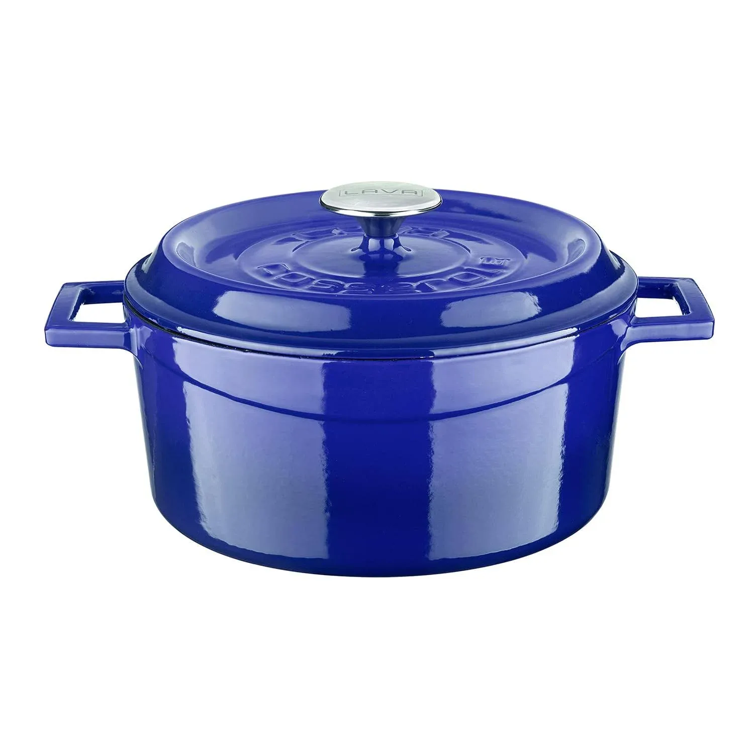 Lava Cast Iron Lava Enameled Cast Iron Dutch Oven 7 Qt. Round Edition Series with ...