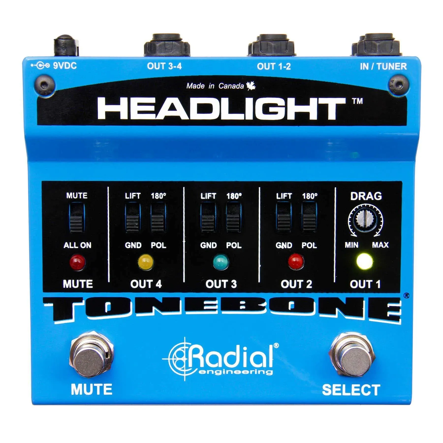 Radial Headlight Guitar Amp Selector