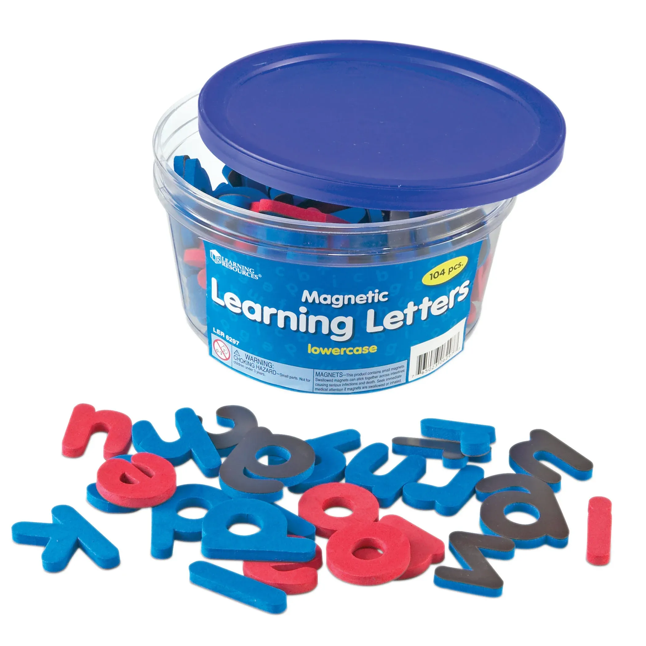 Learning Resources Magnetic Learning Letters -, 104 pcs, Ages 3+,Lowercase, Stick to Fridge,Back to School Supplies,Teacher Supplies