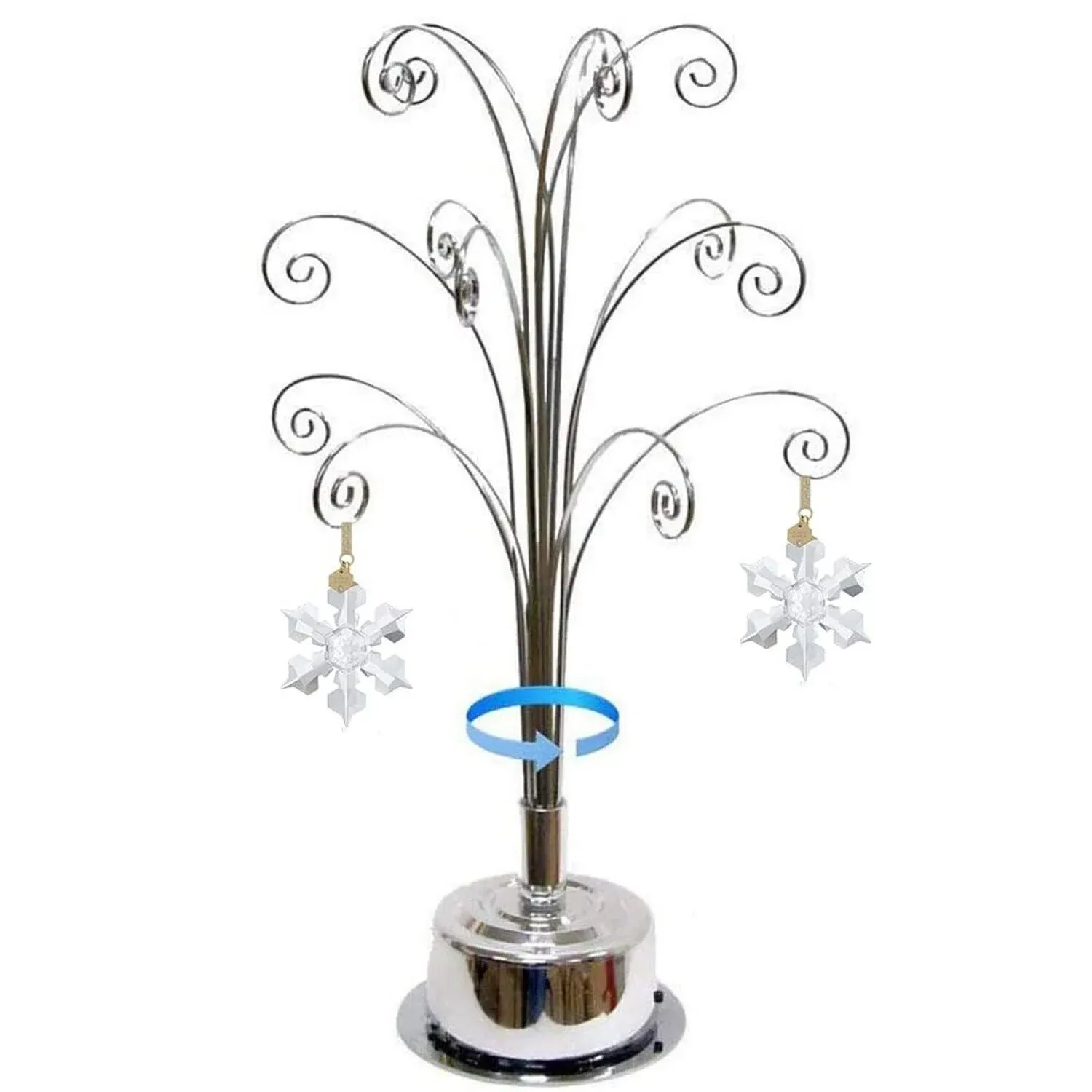 HOHIYA for Swarovski 2017 Annual Christmas Snowflake Crystal Ornament Rotating ...