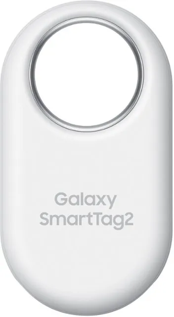 SAMSUNG SmartTag2 (2023) Bluetooth + UWB, IP67 wasser- und staubabweisend, per App auffindbar, 1,5 Jahre Akkulaufzeit - Weiß