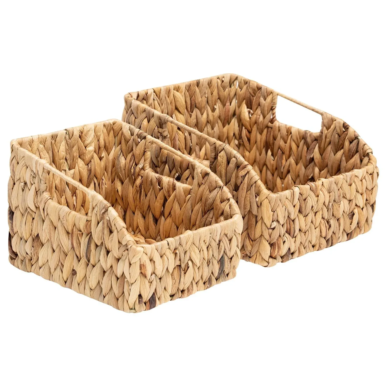 StorageWorks Water Hyacinth Wicker Baskets