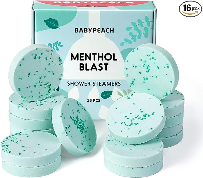 Shower Steamers Aromatherapy 6 Packs Shower Tablets with Essential Oil, Eucalyptus for Shower Bath Bombs, Birthday Gifts for Women Men, Teen Girl Relaxation Gifts for Home SPA Self Care Stress Relief