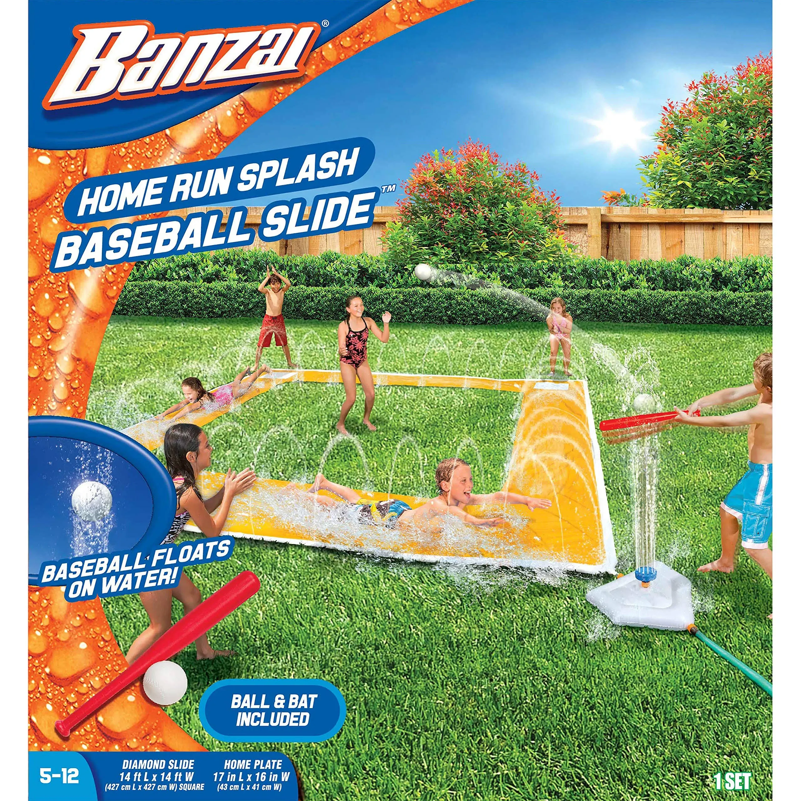 Banzai Home Run Splash Baseball Slide