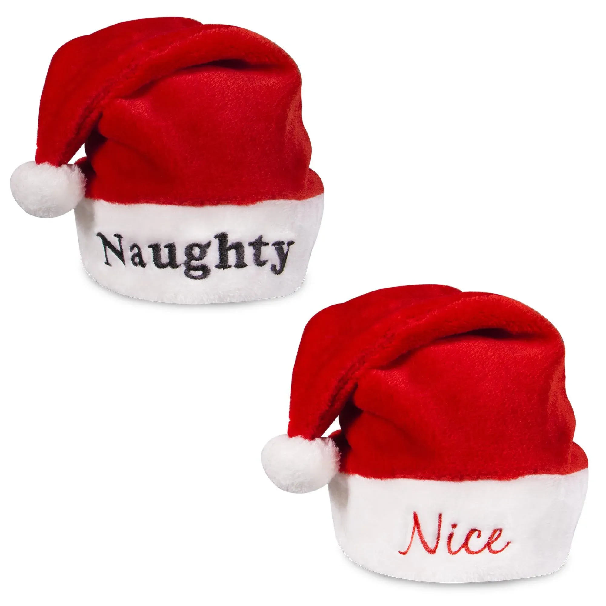 Windy City Novelties Nice & Naughty Christmas Santa Hat Set