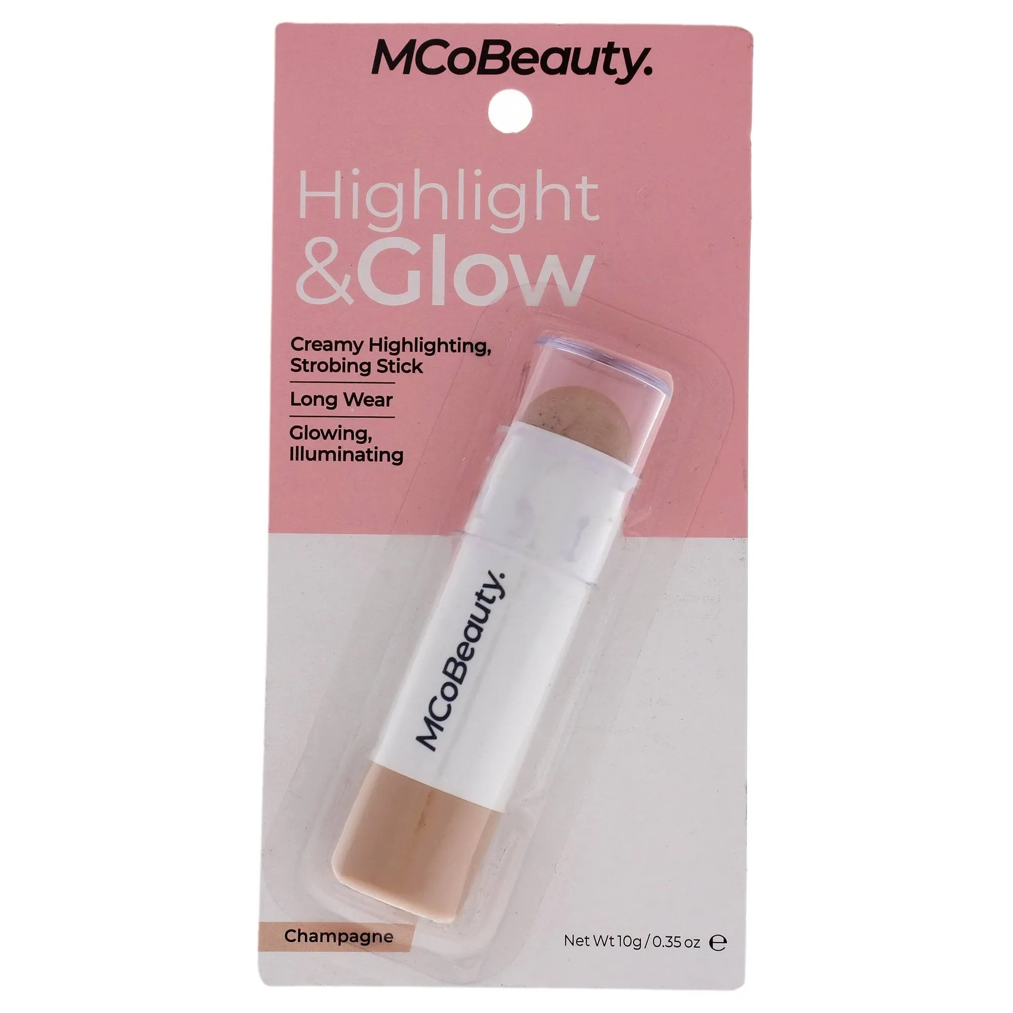 MCoBeauty Highlight and Glow Stick - Champagne for Women 0.35 Oz Highlighter