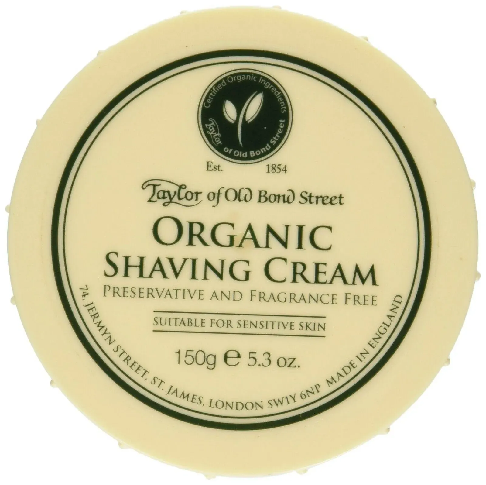 Taylor of Old Bond Street Organic Shaving Cream