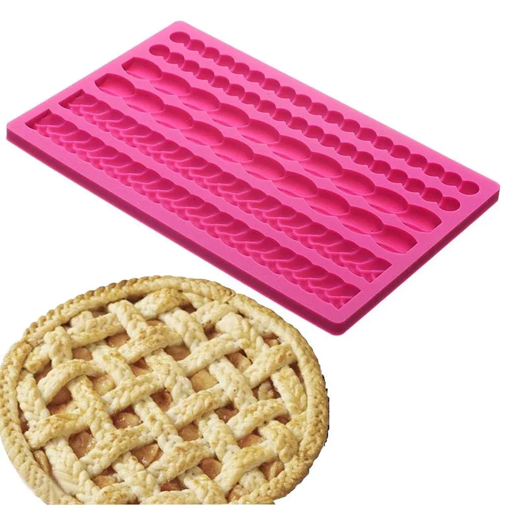 Palksky Pie Crust Impression Mat/Fondant Molds