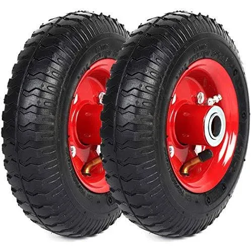 AR-PRO 2-Pack 2.80/2.50-4&#034; Tire and Wheel Set - with 5/8&#034; and 1/2&#039;&#039; bearings