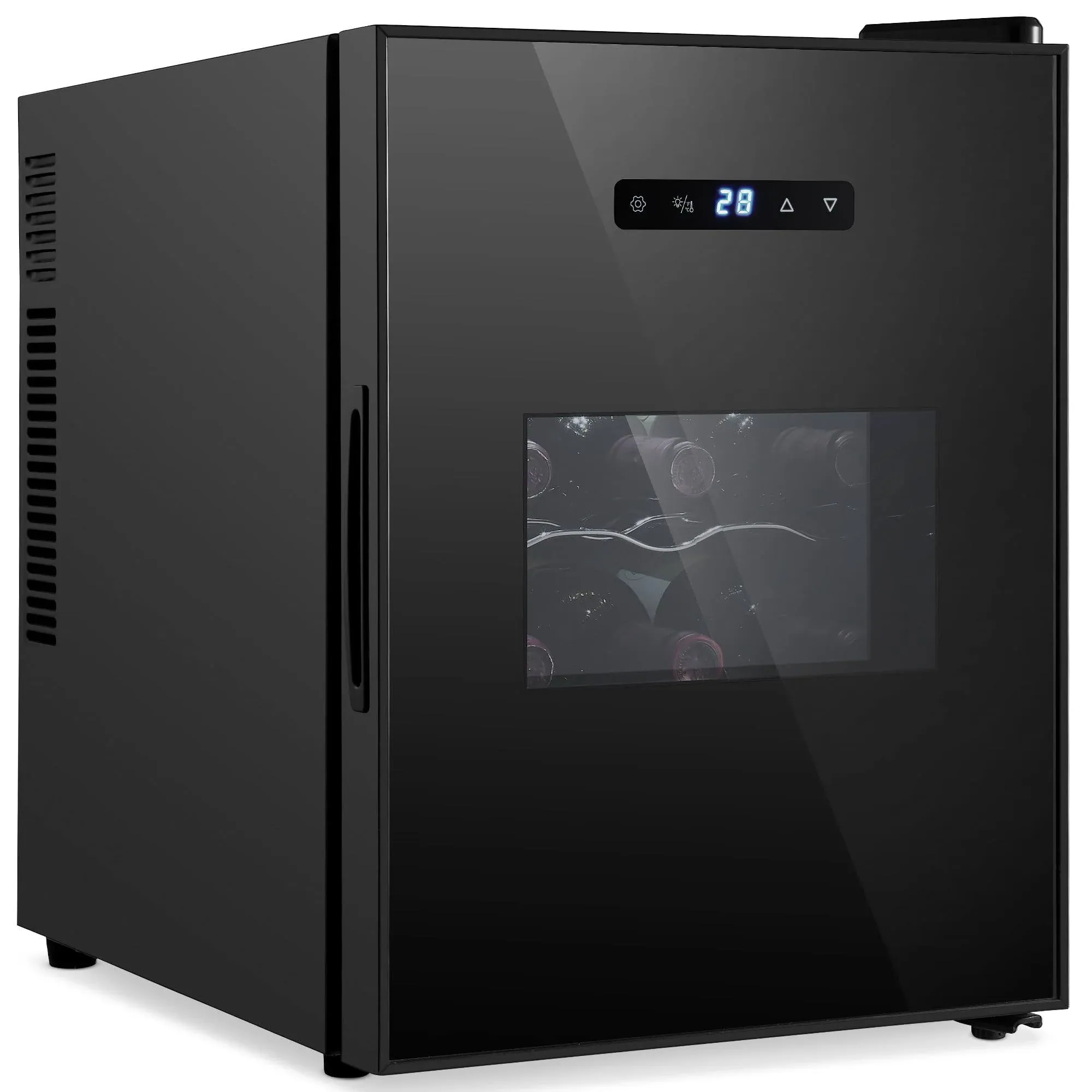 NutriChef Wine Chilling Refrigerator Cellar-Single-<wbr/>Zone, Digital Touch