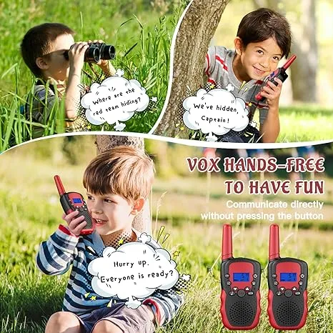 Selieve Outdoor Toys for Kids Ages 4-8, Walkie Talkies for Kids Long Distance 22 Channels 2 Way Radio Interactive Toys Birthday Gifts for 3-12 for Girls and Boys