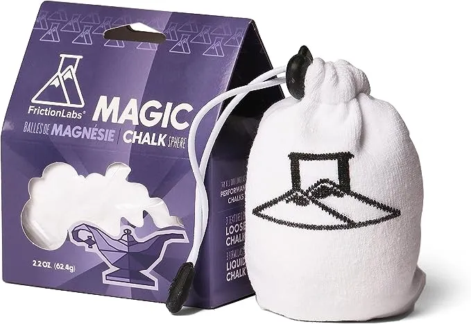 Friction Labs Magic Chalk Ball & Magic Chalk Ball PRO - Premium Gym Chalk in Refillable Sock - Non Toxic - Great for Climbing, Gymnastics, Weightlifting, Crossfit, Pool, Training