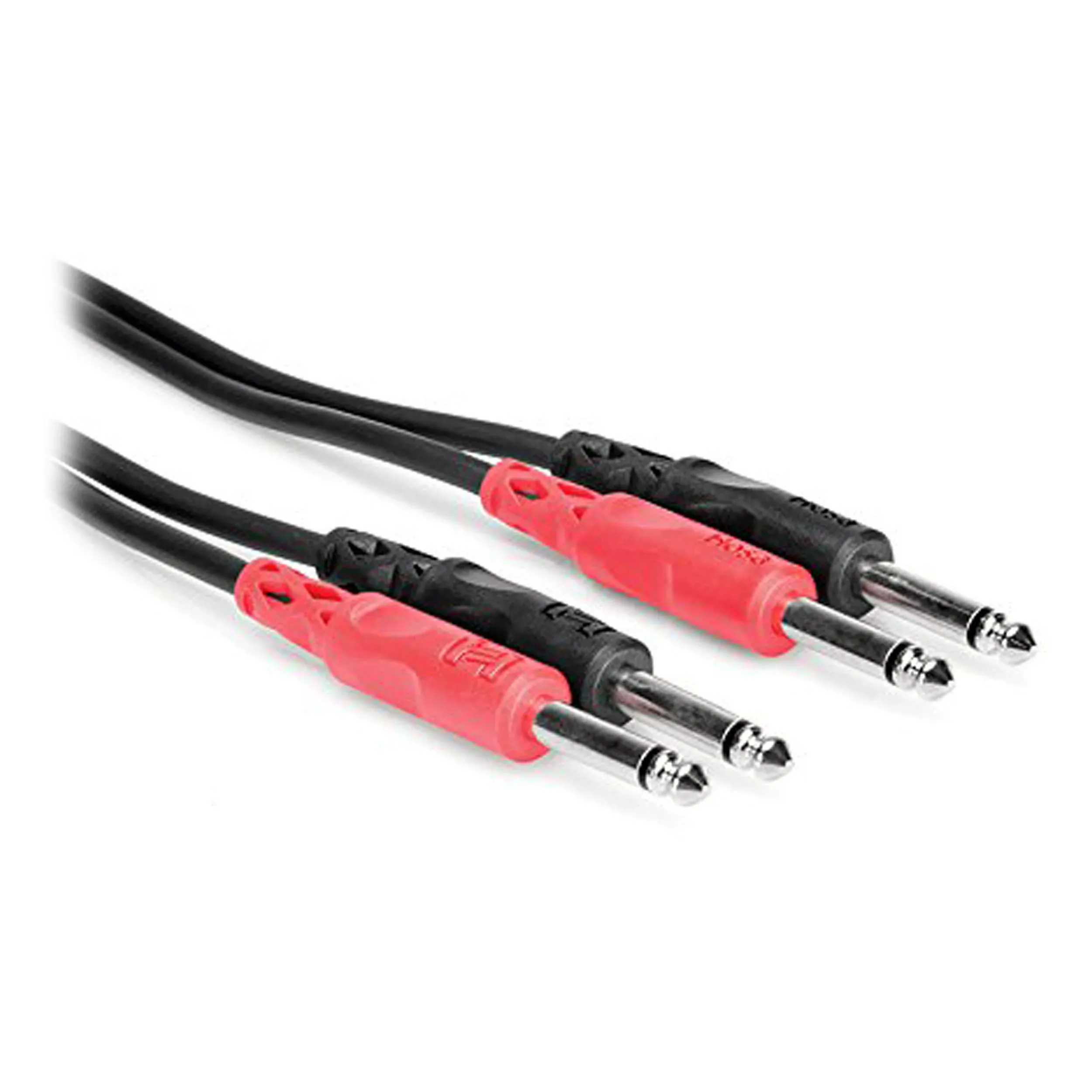 Hosa CPP-202 Dual 1/4" TS to Dual 1/4" TS Stereo Interconnect Cable, 2 Meters