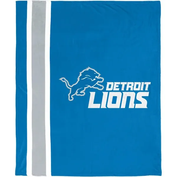 FOCO NFL Detroit Lions Plush Soft Micro Raschel Throw Blanket, 50 x 60