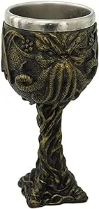 Pacific Giftware 6.75 Inches The Call of Cthulhu Cthulhu Octopus Resin Drinking Wine Goblet