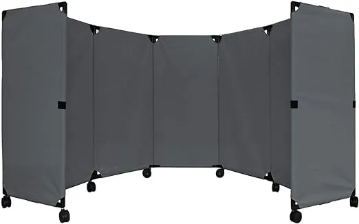 Versare - 1707002 - Portable Mobile Room Divider, MP10S (4') Black