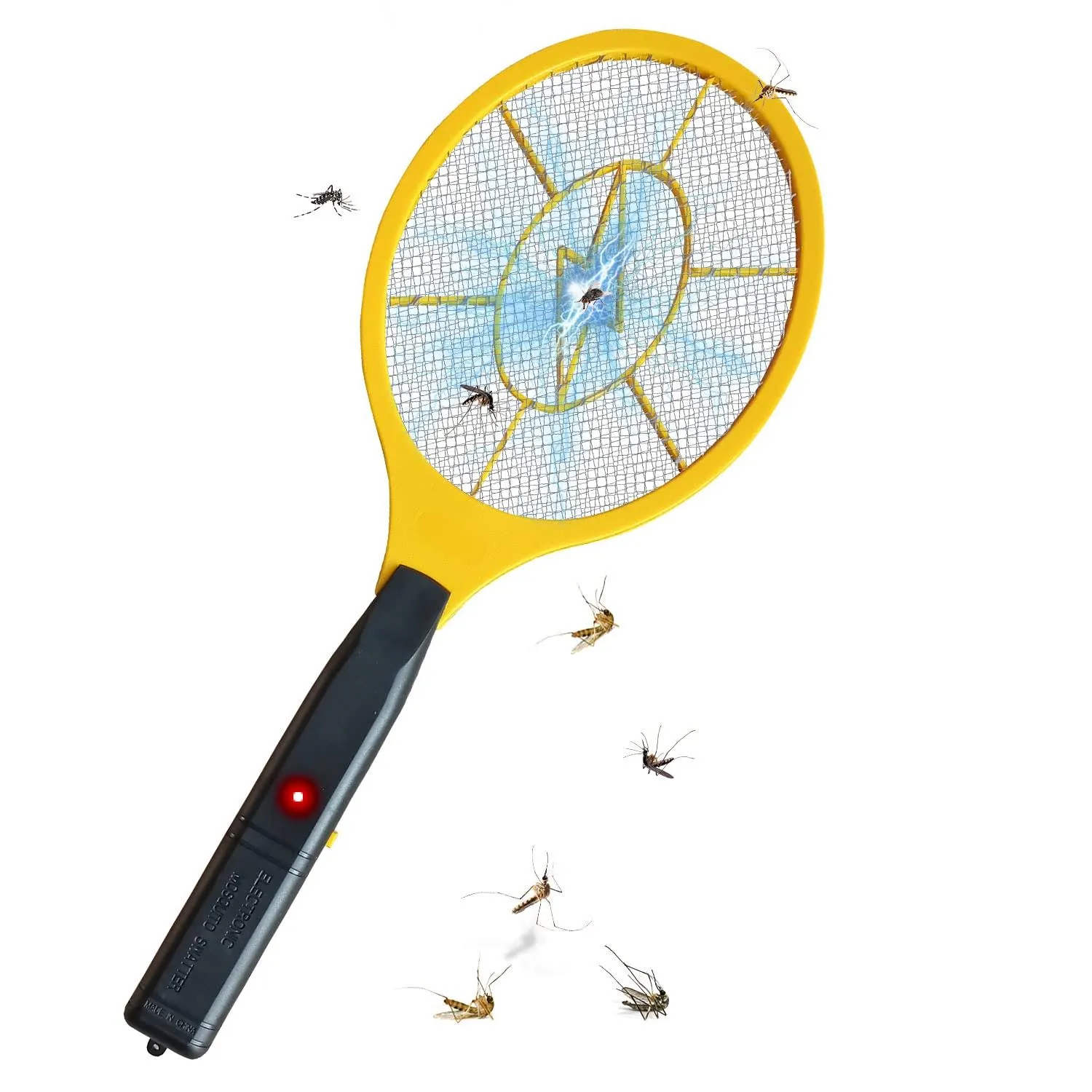 DEVOGUE Electric Fly Swatter Bug Zapper Battery Operated Flies Killer Indoor ...