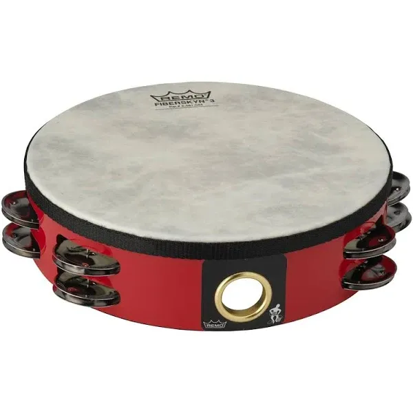 Remo Fiberskyn Tambourine - Quadura Deep Red, 8"