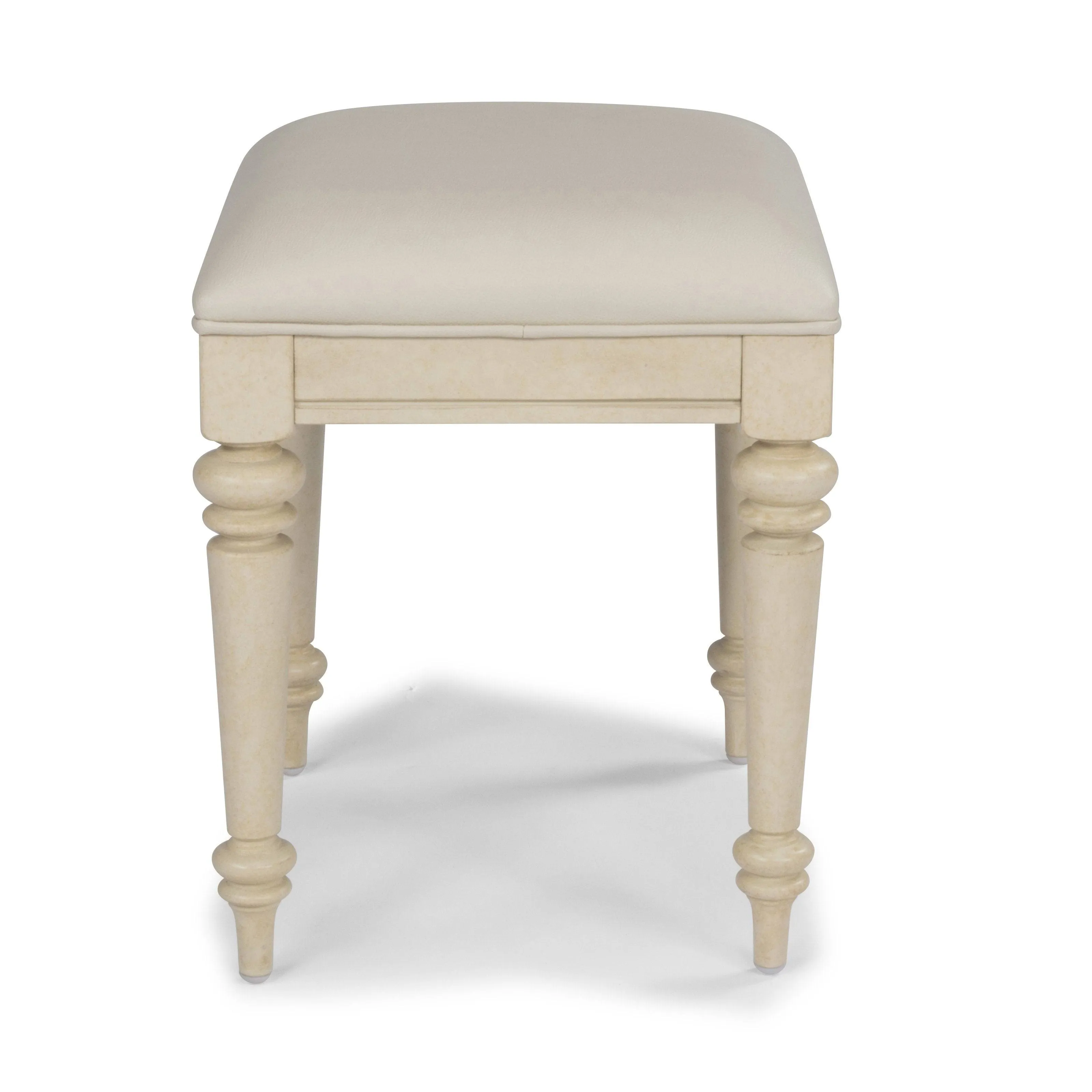 Provence Off-White Vanity Bench 30 in. H x 56 in. W x 24 in. D